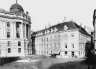 Café Griensteidl on Michaelerplatz, before 1897, collodion print on board with gilt edges