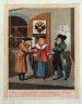 Georg Emanuel Opitz: A company of Jewish traders in Vienna, coloured aquatint, c. 1810