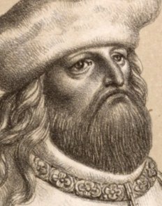 Herzog Leopold I. mit seiner Gemahlin, Lithografie, 1820