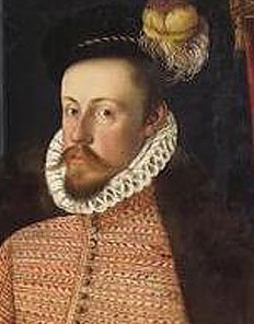 Monogrammist LP: Erzherzog Karl II. mit Blick auf Graz, 1569
