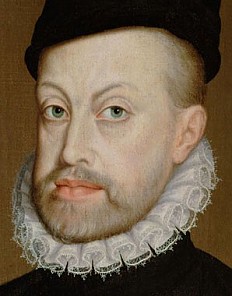 Sánchez Coello: König Philipp II. von Spanien, Brustbild in spanischer Hoftracht mit dem Orden vom Goldenen V…