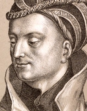 Duke Leopold IV and his wife, lithograph, 1820