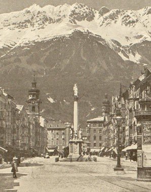 Innsbruck, historische Fotografie, 19. Jahrhundert