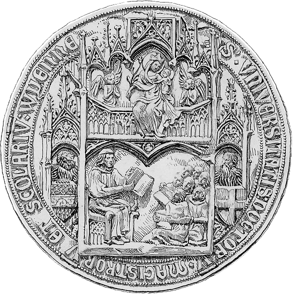 Earliest seal of the University of Vienna, 1365 Die Welt der Habsburger