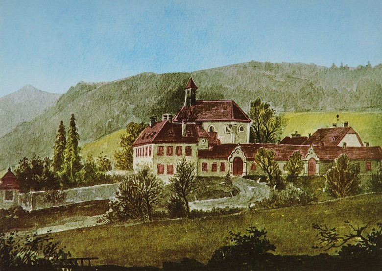 Crown Prince Rudolf's hunting lodge at Mayerling, postcard Die Welt