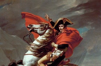 Jacques-Louis David: Napoleon Crossing the St Bernhard Pass, 1802/1803