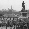 Albert Hilscher: Heimwehraufmarsch, Versammlung auf dem Heldenplatz, 16. Oktober 1932, Fotografie