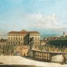 Bernardo Bellotto: The Liechtenstein summer palace seen from the gardens, oil on canvas