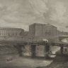 F. Dewehrt: Gefällsverwaltung (Hauptzollamt), Lithografie