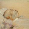 Franz v. Matsch: Kaiser Franz Joseph am Sterbebett, Ölgemälde, 1916