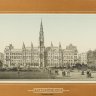 "Franzens-Ring: Vorstadtseite", Montage mit Rathaus, Parlament und Universität