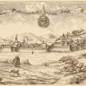 Graz in 1594, reproduction of a print by Georg Pehaim