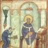 Gregormeister: Gregor in Pontifikaltracht (Gregorblatt), um 985