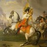 Johann Peter Krafft: Archduke Karl with the colours of the Zach Regiment at the Battle of Aspern, oil on ca...