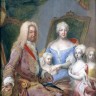 Martin van Meytens: Family portrait: Elisabeth Christine of Brunswick-Wolfenbüttel, Charles VI, Maria There...