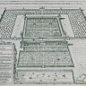 Matthäus Merian the Elder, View of the Neugebäude Palace, copperplate engraving, 1649