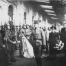 Karl and Zita inspecting the front at the station in Sopron (Western Hungary) on 21 October 1921, photograph, 1921 