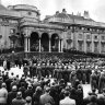 Memorial mass for Emperor Karl I,  photograph., 