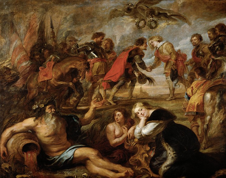 Pieter Paul Rubens, L’incontro del Re Ferdinando d’Ungheria e del Cardinale Infante Ferdinando di Spagna a Nördlingen, 1635, Getty Museum (Los Angeles, California)